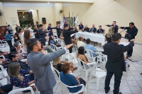 Entrega de credenciais - Matinhos 23 de abril